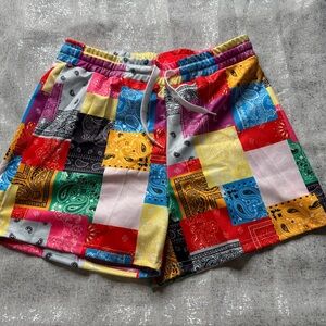 Colorful Patchwork Shorts